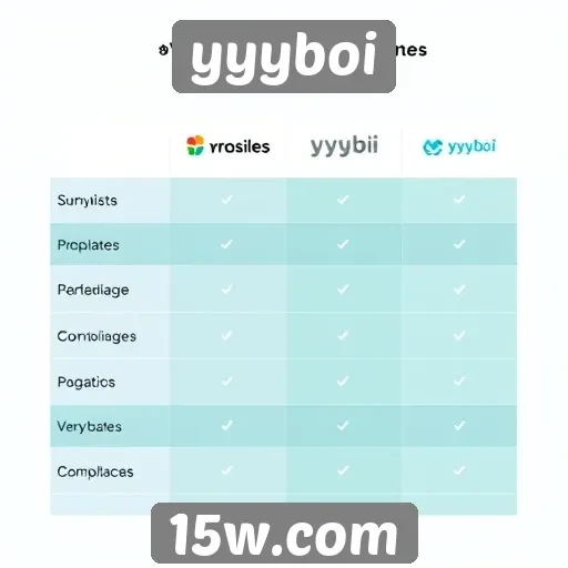 Comparativo entre yyyboi e plataformas concorrentes